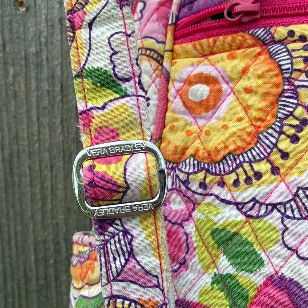 Vera Bradley Multicolor Patterned Backpack - Picture 10 of 16